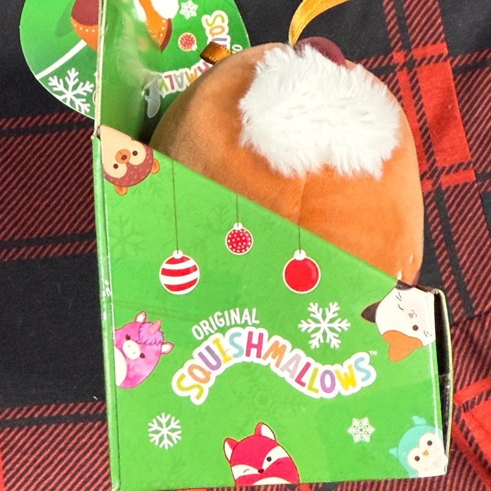 -Squishmallow Christmas Ornament Gingerbread man “Cash” BRAND NEW with Tag - Picture 6 of 8